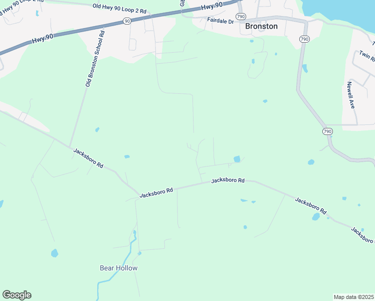 map of restaurants, bars, coffee shops, grocery stores, and more near 52 Stable Lane in Bronston