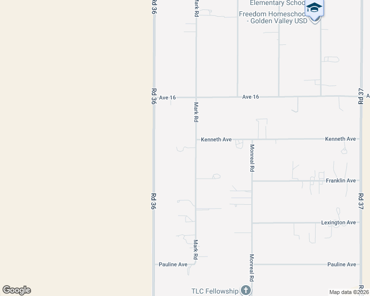 map of restaurants, bars, coffee shops, grocery stores, and more near 36228 Kenneth Avenue in Madera