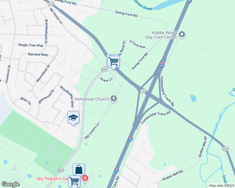 map of restaurants, bars, coffee shops, grocery stores, and more near 161 Old Lovers Lane in Bowling Green