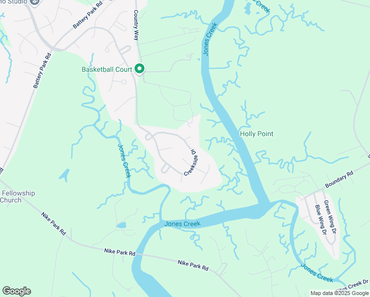 map of restaurants, bars, coffee shops, grocery stores, and more near 20639 Creekside Drive in Smithfield