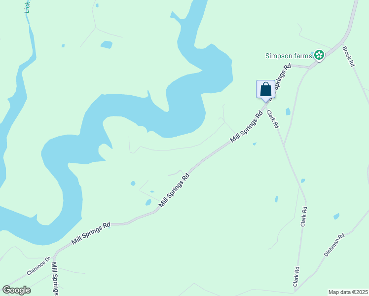 map of restaurants, bars, coffee shops, grocery stores, and more near White Oak Drive in Pulaski County