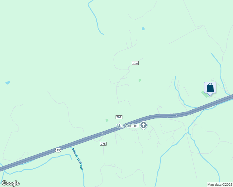 map of restaurants, bars, coffee shops, grocery stores, and more near County Road 764 in Russell County