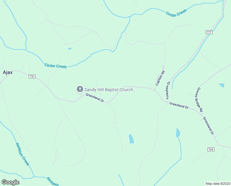 map of restaurants, bars, coffee shops, grocery stores, and more near 7772 Grassland Drive in Sandy Level