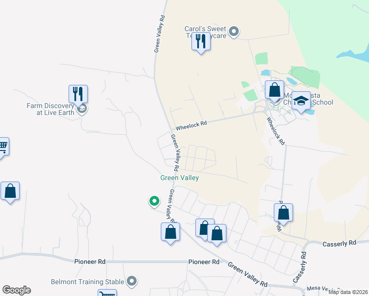 map of restaurants, bars, coffee shops, grocery stores, and more near 1184 Green Valley Road in Watsonville