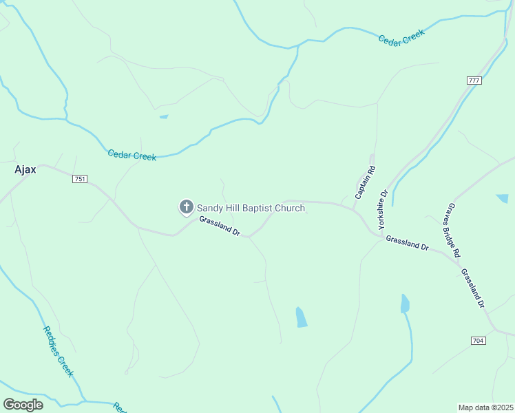 map of restaurants, bars, coffee shops, grocery stores, and more near 7772 Grassland Drive in Sandy Level