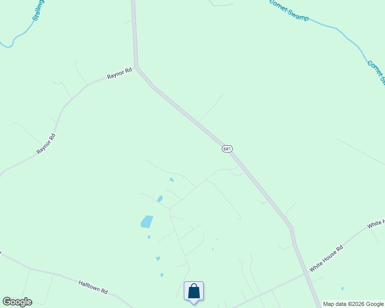 map of restaurants, bars, coffee shops, grocery stores, and more near 11513 Comet Road in Smithfield