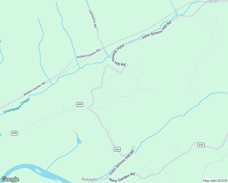 map of restaurants, bars, coffee shops, grocery stores, and more near 1196 John Simms Hill Road in Honaker