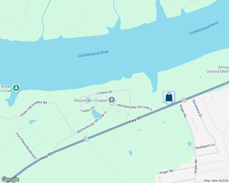 map of restaurants, bars, coffee shops, grocery stores, and more near Colson Drive in Bronston