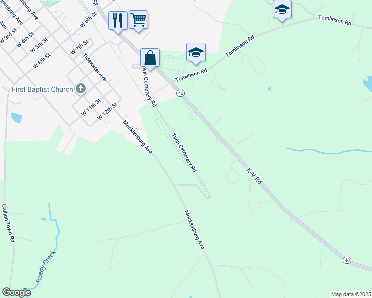 map of restaurants, bars, coffee shops, grocery stores, and more near 487 Twin Cemetery Road in Victoria