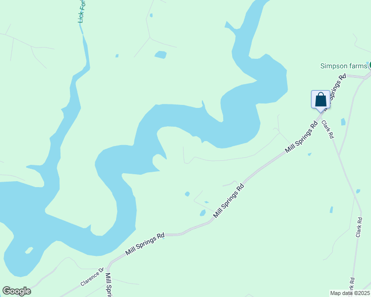 map of restaurants, bars, coffee shops, grocery stores, and more near White Oak Drive in Pulaski