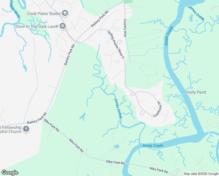 map of restaurants, bars, coffee shops, grocery stores, and more near 20160 Harbour Ridge in Smithfield