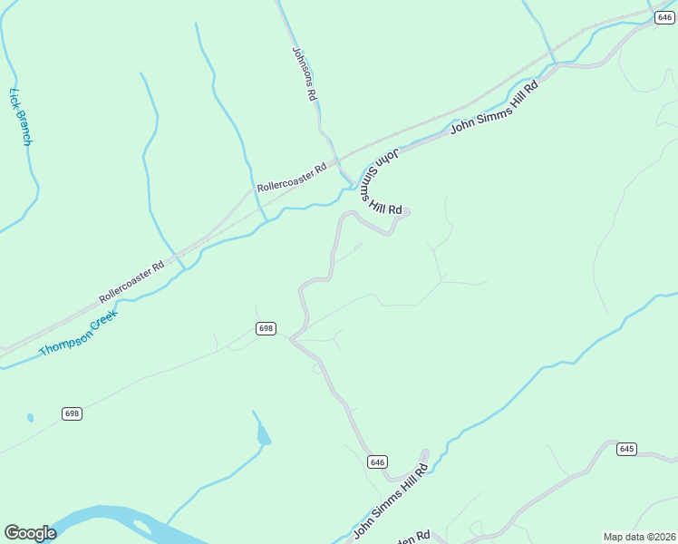 map of restaurants, bars, coffee shops, grocery stores, and more near 1196 John Simms Hill Road in Honaker