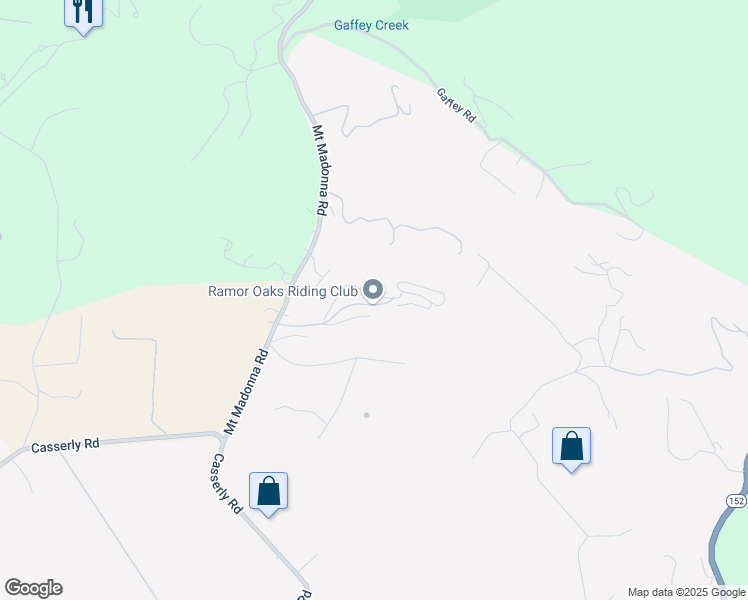 map of restaurants, bars, coffee shops, grocery stores, and more near 86 Mount Madonna Road in Watsonville