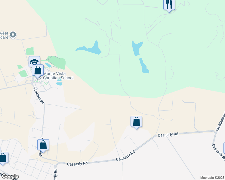 map of restaurants, bars, coffee shops, grocery stores, and more near 501 Spring Hills Drive in Watsonville