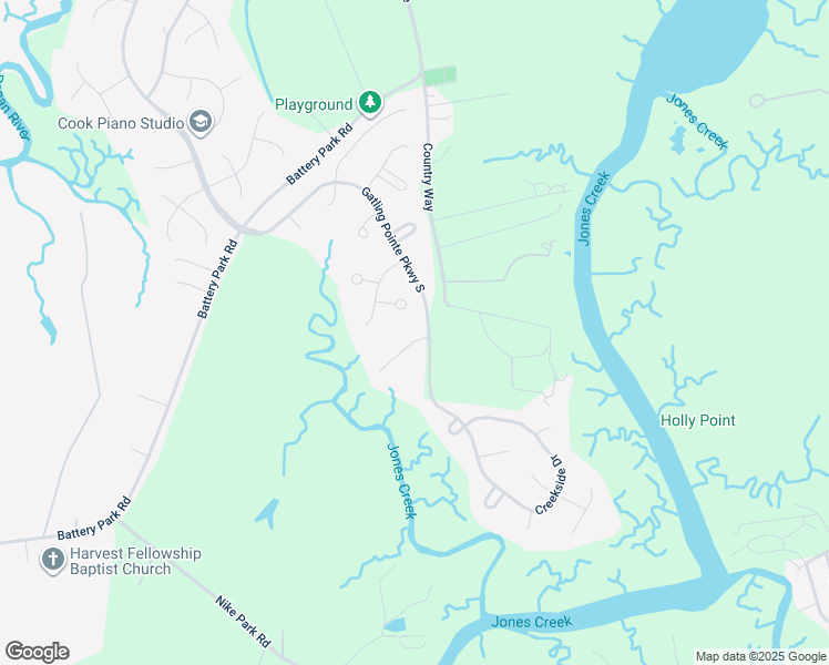 map of restaurants, bars, coffee shops, grocery stores, and more near 20225 Harbour Ridge in Smithfield