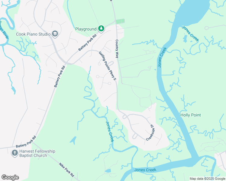 map of restaurants, bars, coffee shops, grocery stores, and more near 20225 Harbour Ridge in Smithfield
