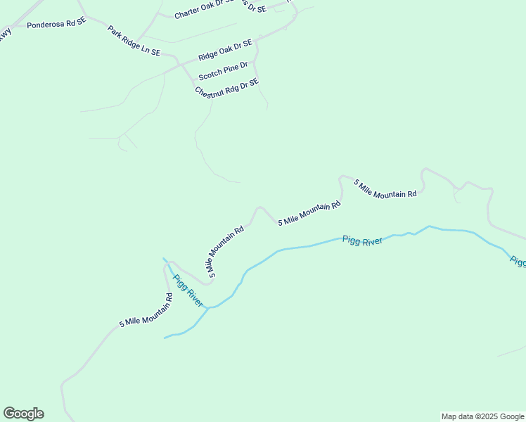 map of restaurants, bars, coffee shops, grocery stores, and more near 5 Mile Mountain Road in Franklin County