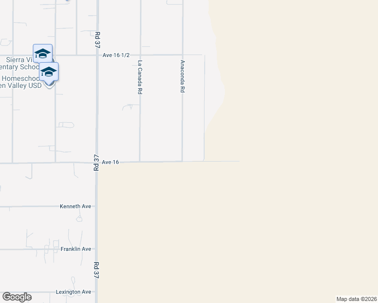 map of restaurants, bars, coffee shops, grocery stores, and more near 16099 Anaconda Road in Madera