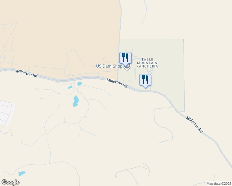 map of restaurants, bars, coffee shops, grocery stores, and more near 21893 Eastmere Lane in Friant