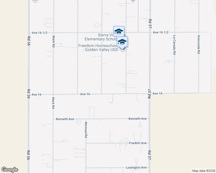 map of restaurants, bars, coffee shops, grocery stores, and more near 16099 Karen Road in Madera