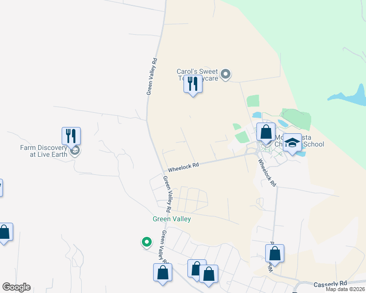 map of restaurants, bars, coffee shops, grocery stores, and more near 171 Country View Lane in Watsonville
