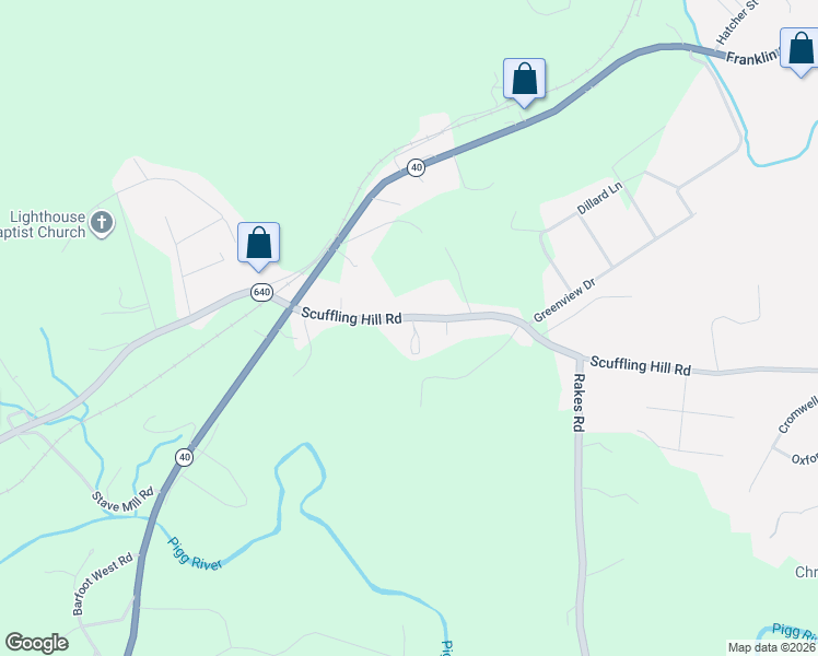 map of restaurants, bars, coffee shops, grocery stores, and more near 1815 Scuffling Hill Road in Rocky Mount