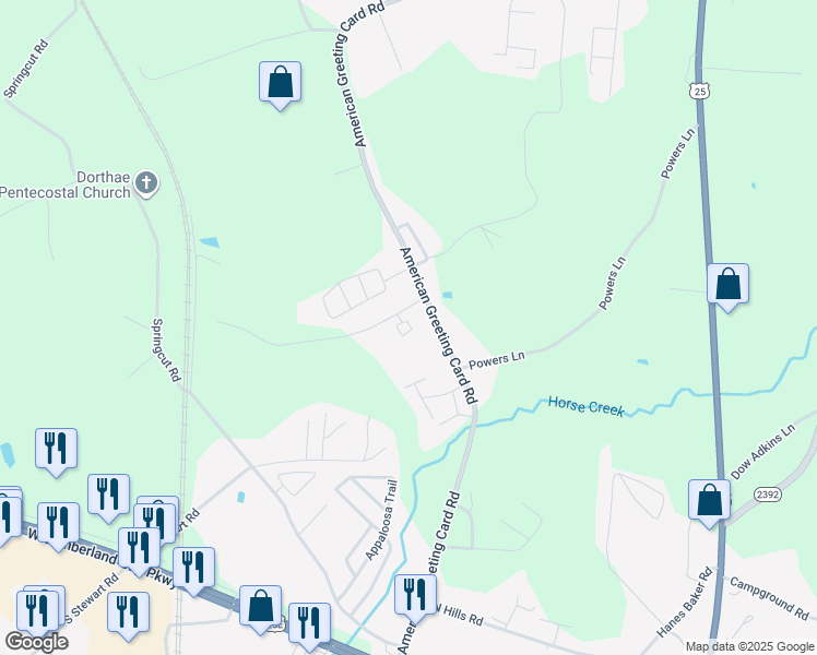 map of restaurants, bars, coffee shops, grocery stores, and more near 145 Robert E Cox Road in Corbin