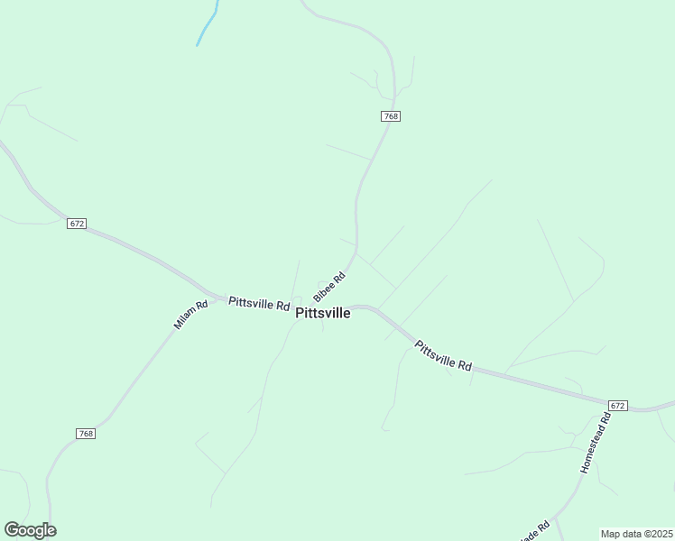 map of restaurants, bars, coffee shops, grocery stores, and more near 233 Bibee Road in Pittsville
