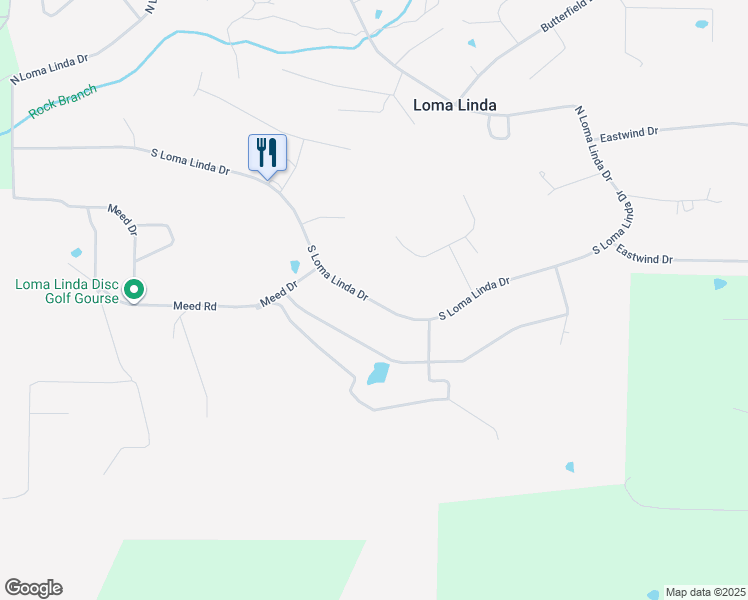 map of restaurants, bars, coffee shops, grocery stores, and more near 2772-2942 South Loma Linda Drive in Loma Linda