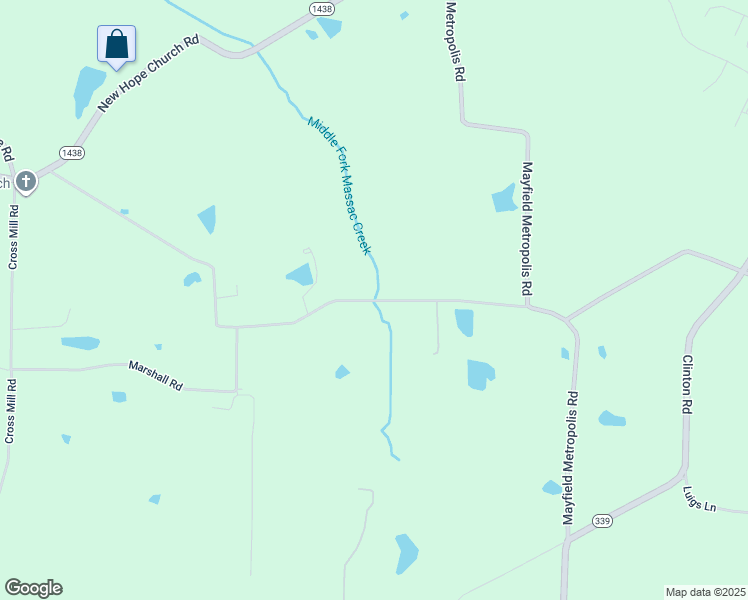 map of restaurants, bars, coffee shops, grocery stores, and more near 2302 Lovelaceville Florence Station Road West in Paducah