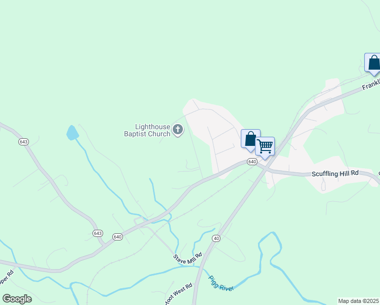 map of restaurants, bars, coffee shops, grocery stores, and more near 161 Highfield Road in Rocky Mount