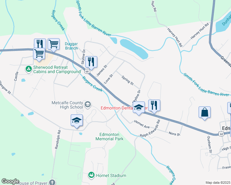 map of restaurants, bars, coffee shops, grocery stores, and more near 800-898 West Stockton Street in Edmonton