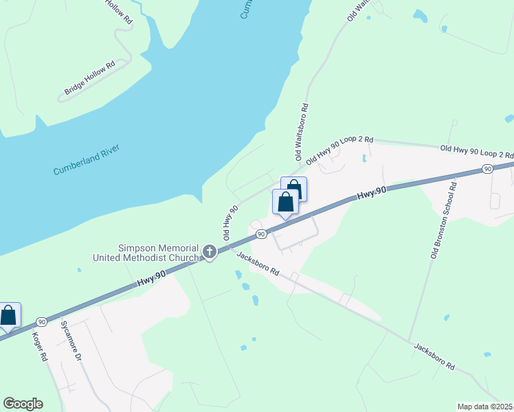 map of restaurants, bars, coffee shops, grocery stores, and more near 2091 Old Highway 90 in Bronston