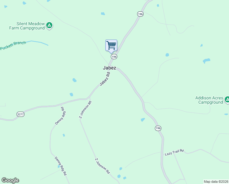 map of restaurants, bars, coffee shops, grocery stores, and more near in Jabez