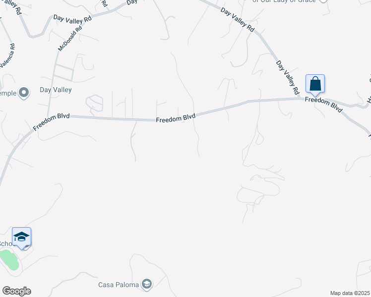 map of restaurants, bars, coffee shops, grocery stores, and more near 5601 Freedom Boulevard in Aptos