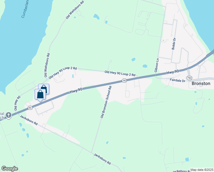 map of restaurants, bars, coffee shops, grocery stores, and more near 2100 Highway 90 in Bronston