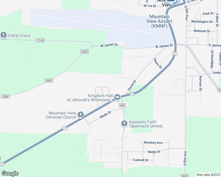 map of restaurants, bars, coffee shops, grocery stores, and more near 303 Dunkin Street in Mountain View