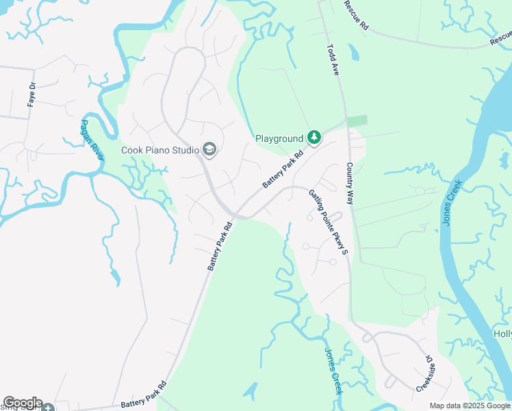 map of restaurants, bars, coffee shops, grocery stores, and more near 20065 Gatling Pointe Parkway in Smithfield