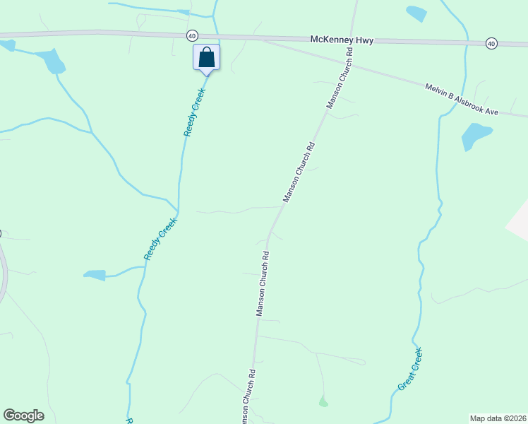 map of restaurants, bars, coffee shops, grocery stores, and more near 20819 Manson Church Road in McKenney