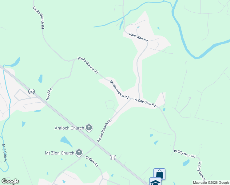 map of restaurants, bars, coffee shops, grocery stores, and more near 2141 Rooks Branch Road in Keavy