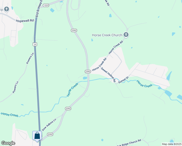 map of restaurants, bars, coffee shops, grocery stores, and more near 1060 Horse Creek Road in Corbin
