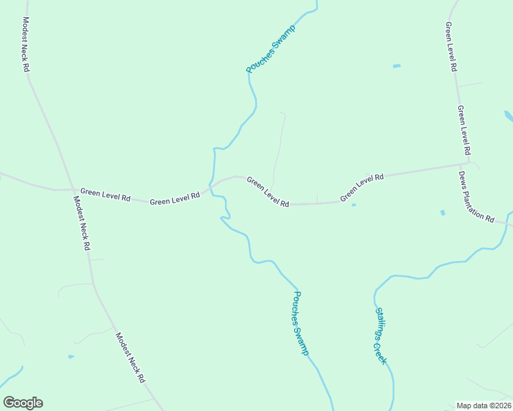 map of restaurants, bars, coffee shops, grocery stores, and more near 8296 Green Level Road in Ivor