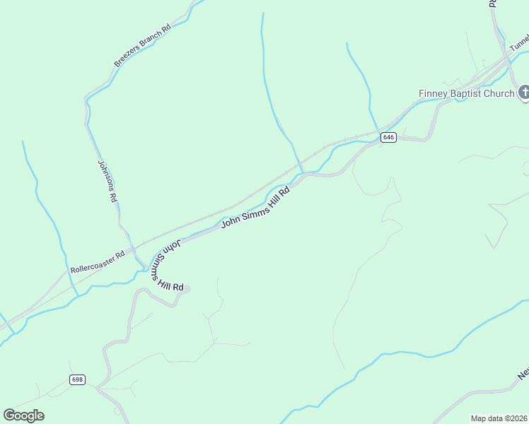 map of restaurants, bars, coffee shops, grocery stores, and more near 2133 John Simms Hill Road in Honaker