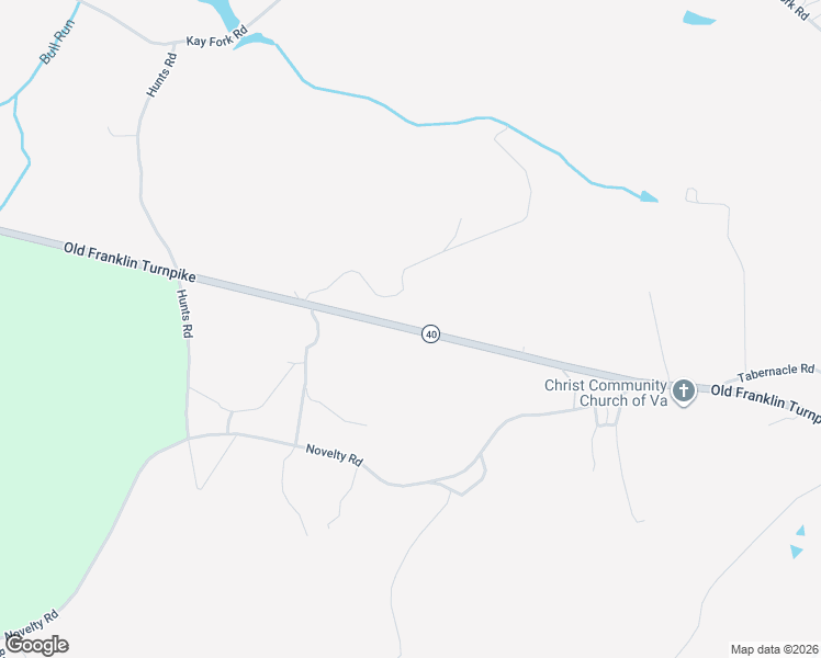 map of restaurants, bars, coffee shops, grocery stores, and more near Old Franklin Turnpike in Penhook