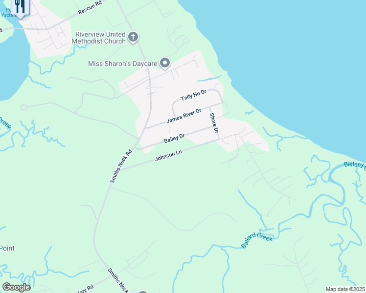 map of restaurants, bars, coffee shops, grocery stores, and more near 22007 Johnson Lane in Carrollton