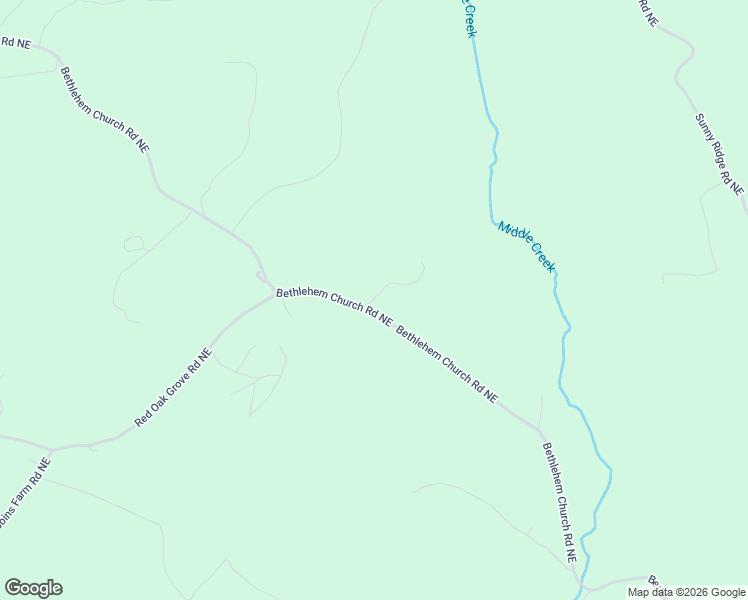 map of restaurants, bars, coffee shops, grocery stores, and more near 1199-1437 Bethlehem Church Road Northeast in Floyd