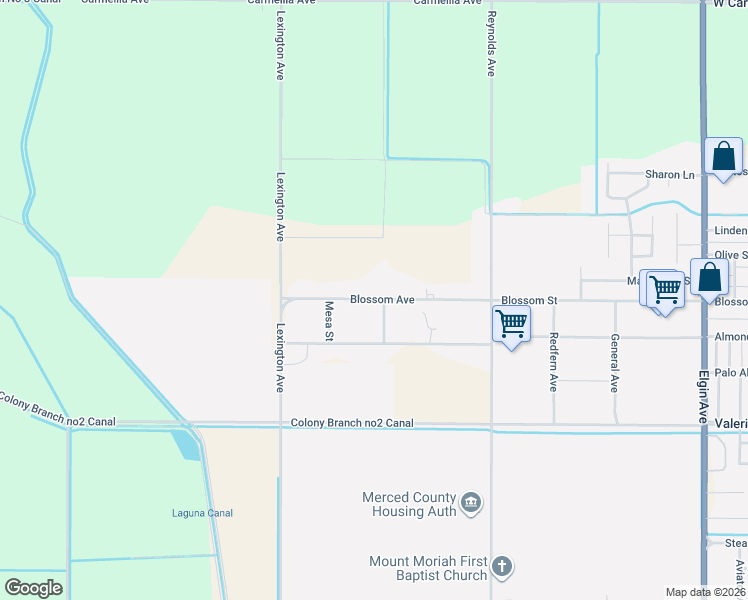 map of restaurants, bars, coffee shops, grocery stores, and more near 20757 Nero Avenue in Dos Palos