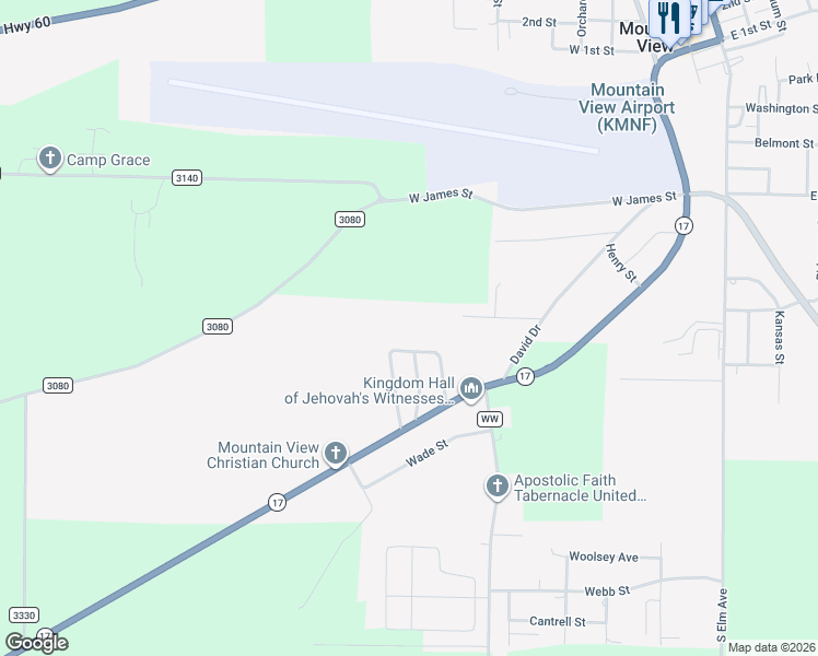 map of restaurants, bars, coffee shops, grocery stores, and more near 300-328 Meadow Lane in Mountain View