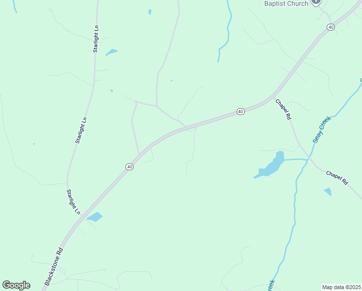 map of restaurants, bars, coffee shops, grocery stores, and more near 2874 Blackstone Road in Kenbridge