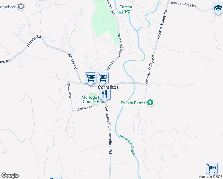 map of restaurants, bars, coffee shops, grocery stores, and more near in Corralitos